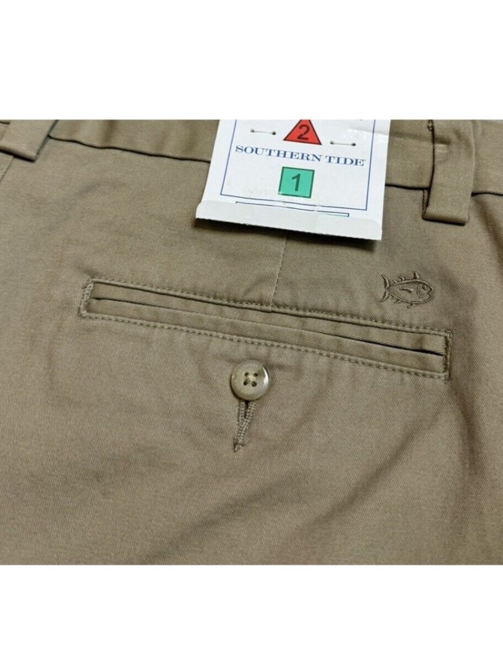 Southern Tide Boys Size 16 Channel Marker Sandstone Khaki Short - Picture 4 of 11